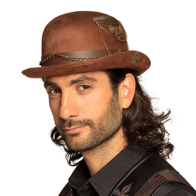 Boland Steampunk bolhoed ketting tandwielen