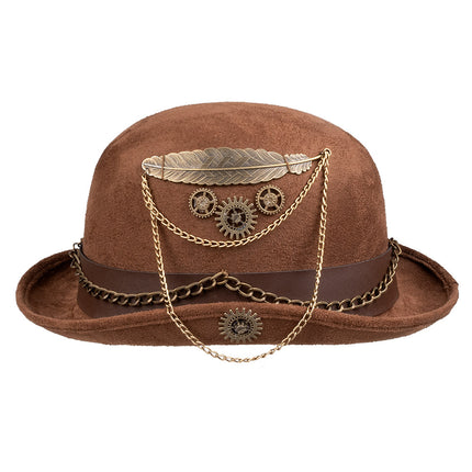 Boland Steampunk bolhoed ketting tandwielen