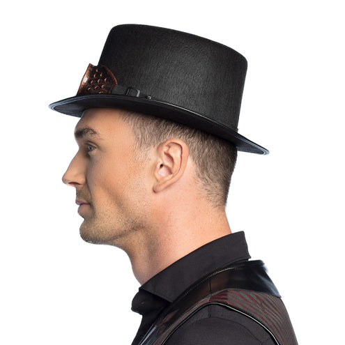 Boland Steampunk hoed met bril