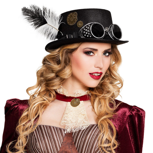 Boland Steampunkhoed zwart Specspunk