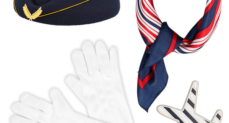 Boland Stewardess accessoires verkleed set