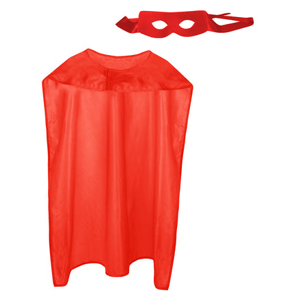 Boland Super held cape en masker set rood