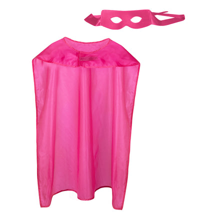 Boland Super held cape en masker set roze