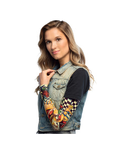 Boland Tatoeage mouw Gambler