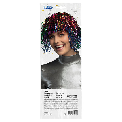 Boland Tinsel pruik Metallic veelkleurig