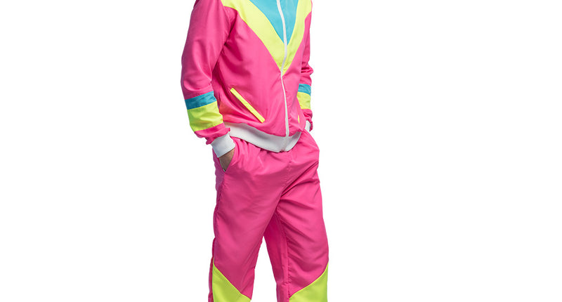 Boland Trainingspak Retro dude neon roze