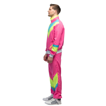 Boland Trainingspak Retro dude neon roze