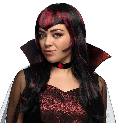 Boland Vampier pruik dames met streaks