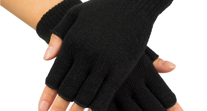 Boland Vingerloze handschoenen zwart