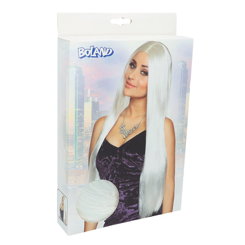 Boland Witte lange haren pruik Charming