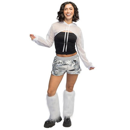 Boland Witte visnet bolero dames (maat M)