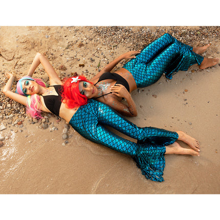 Boland Zeemeermin pruik Sirena rood