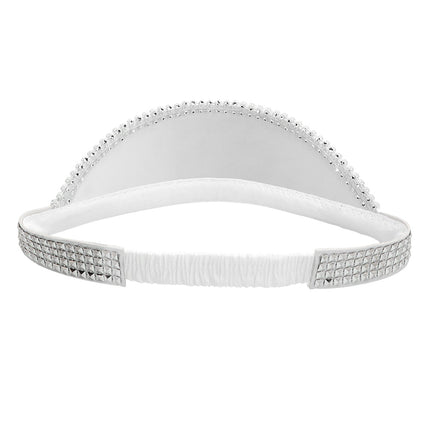 Boland Zilveren spiegel zonneklep glitter pailletten