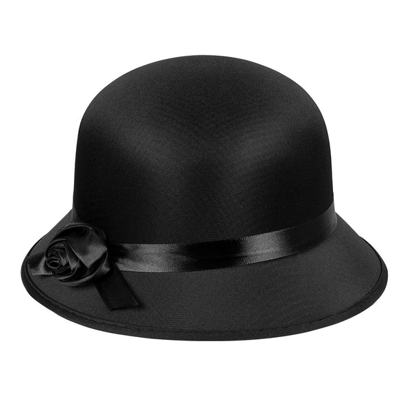 Boland Zwarte charleston hoed Lady D