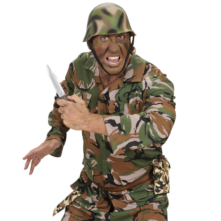 Soldaten dolk in camouflage schede