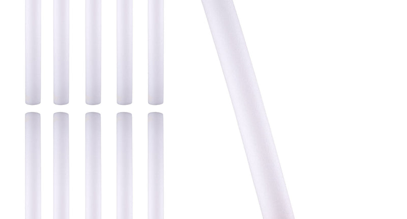 Foam stick led 48 cm, witte foamstaaf van 47 cm uitgeschakeld in de hand