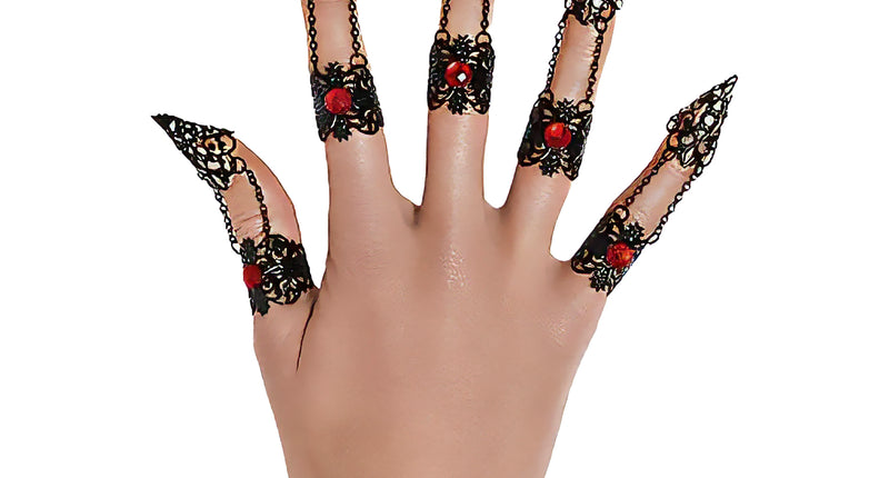 Funny Fashion 5 Gothic vingernagels ringen