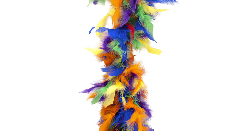 Funny Fashion Boa regenboog 2mtr. 45gr.