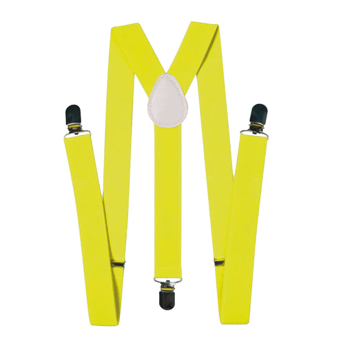 Funny Fashion Bretellen fluor geel