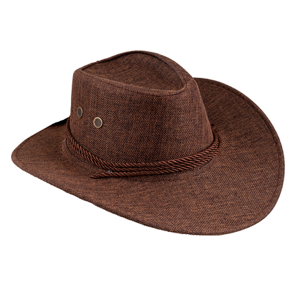 Funny Fashion Bruine Texaanse cowboyhoed