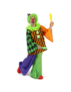 Funny Fashion Clown Pierolino volwassenen
