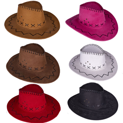 Funny Fashion Cowboyhoed Daim in vele kleuren