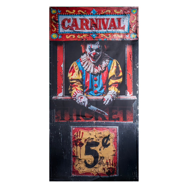 Funny Fashion Deurgordijn clown Halloween