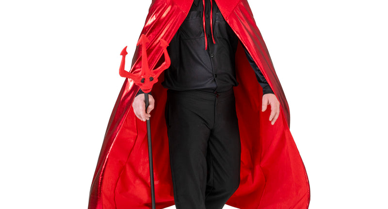 Funny Fashion Duivel cape volwassenen rood