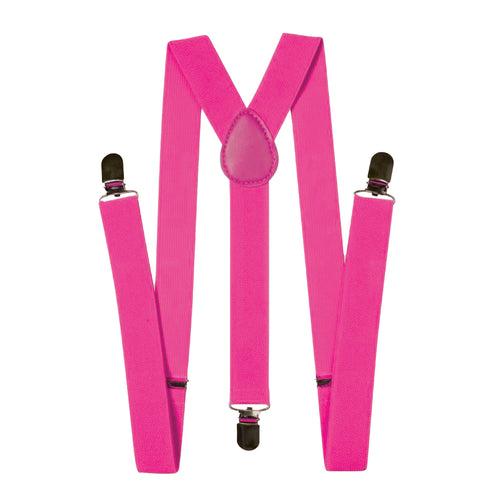 Funny Fashion Fluor roze bretels