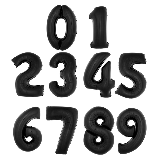 Funny Fashion Folieballon 102 cm zwart