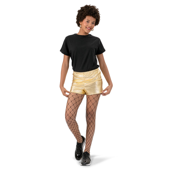 Funny Fashion Gouden korte broek hotpants dames