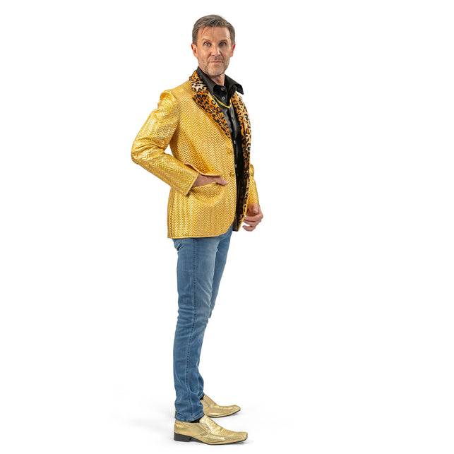 Funny Fashion Gouden slipjas heren Grant