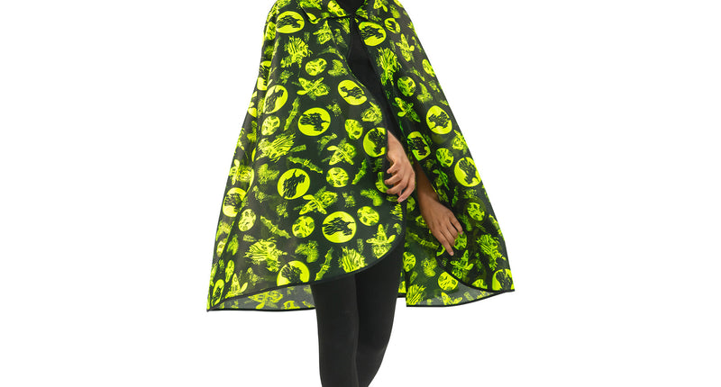 Funny Fashion Halloween cape fluo volwassenen