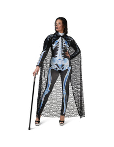 Funny Fashion Halloween cape schedels kant