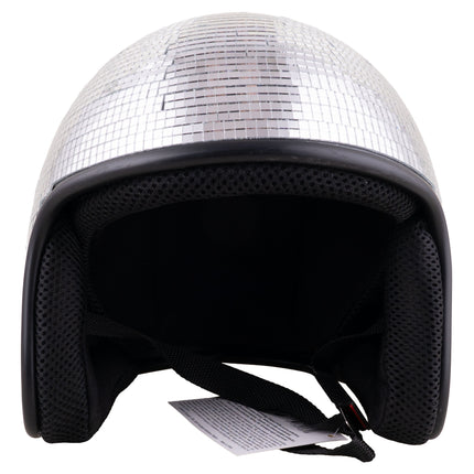 Funny Fashion Helm met spiegeltjes Disco bal