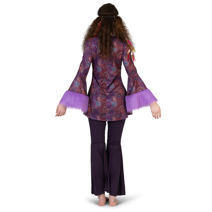 Funny Fashion Hippie jurkje paars psychedelisch