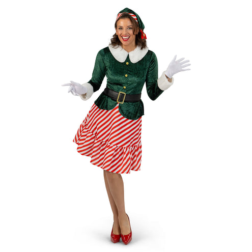 Funny Fashion Kerstman Elf hulpje jurk dames