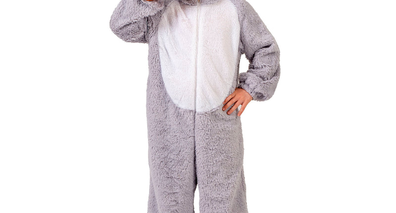 Funny Fashion Konijnen pak kind grijs