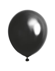Funny Fashion Metallic zwarte ballonnen 40st