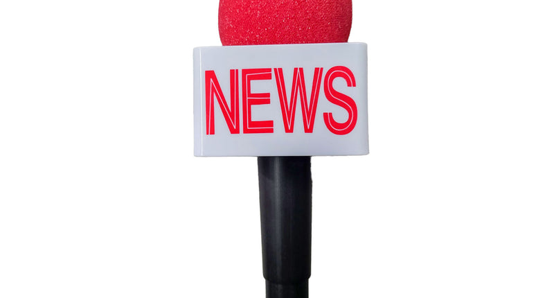 Funny Fashion Microfoon nieuws / news rood