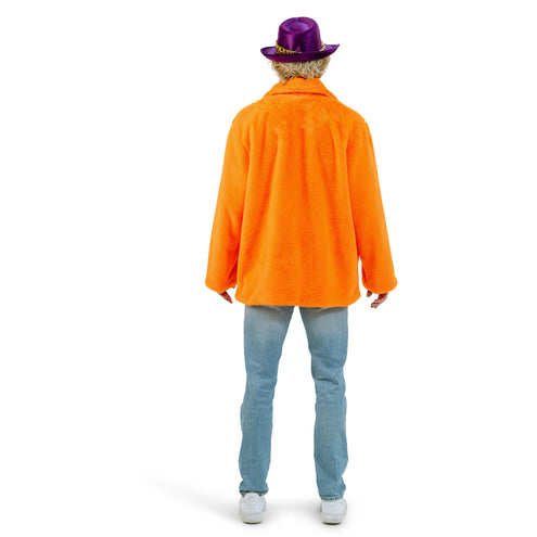 Funny Fashion Oranje bontjas fluffy