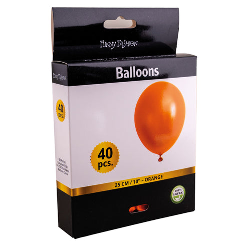Funny Fashion Oranje latex ballonnen 40st