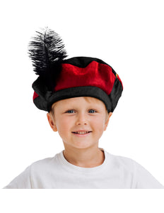 Funny Fashion Pieten muts kind rood zwart