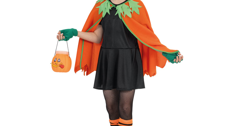 Funny Fashion Pompoen cape voor kinderen