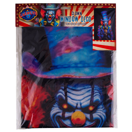 Funny Fashion Raamdecoratie clown