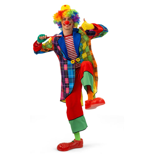 Funny Fashion Regenboog Clownspak heren Rik