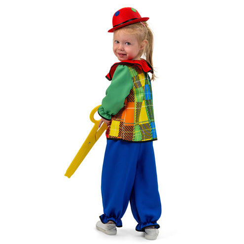 Funny Fashion Regenboog clownspak kind