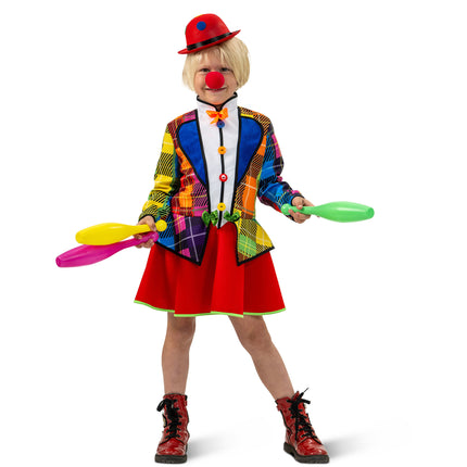 Funny Fashion Regenboog jurk kind clown Rihanna
