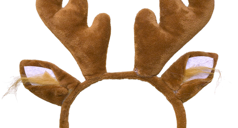 Funny Fashion Rendier haarband bruin kerst