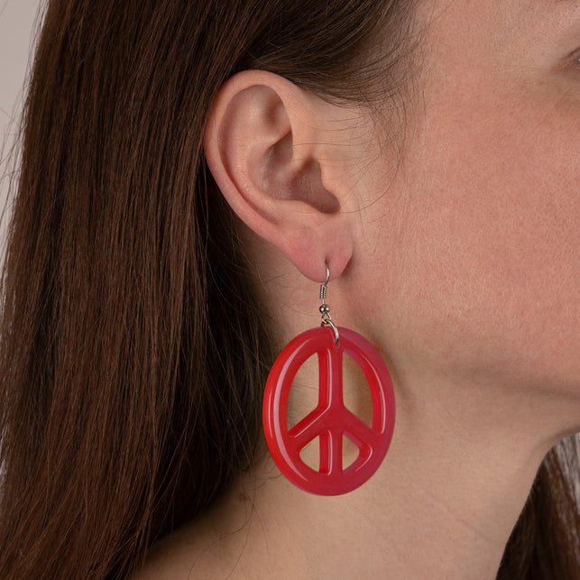 Funny Fashion Rode hippie oorbellen